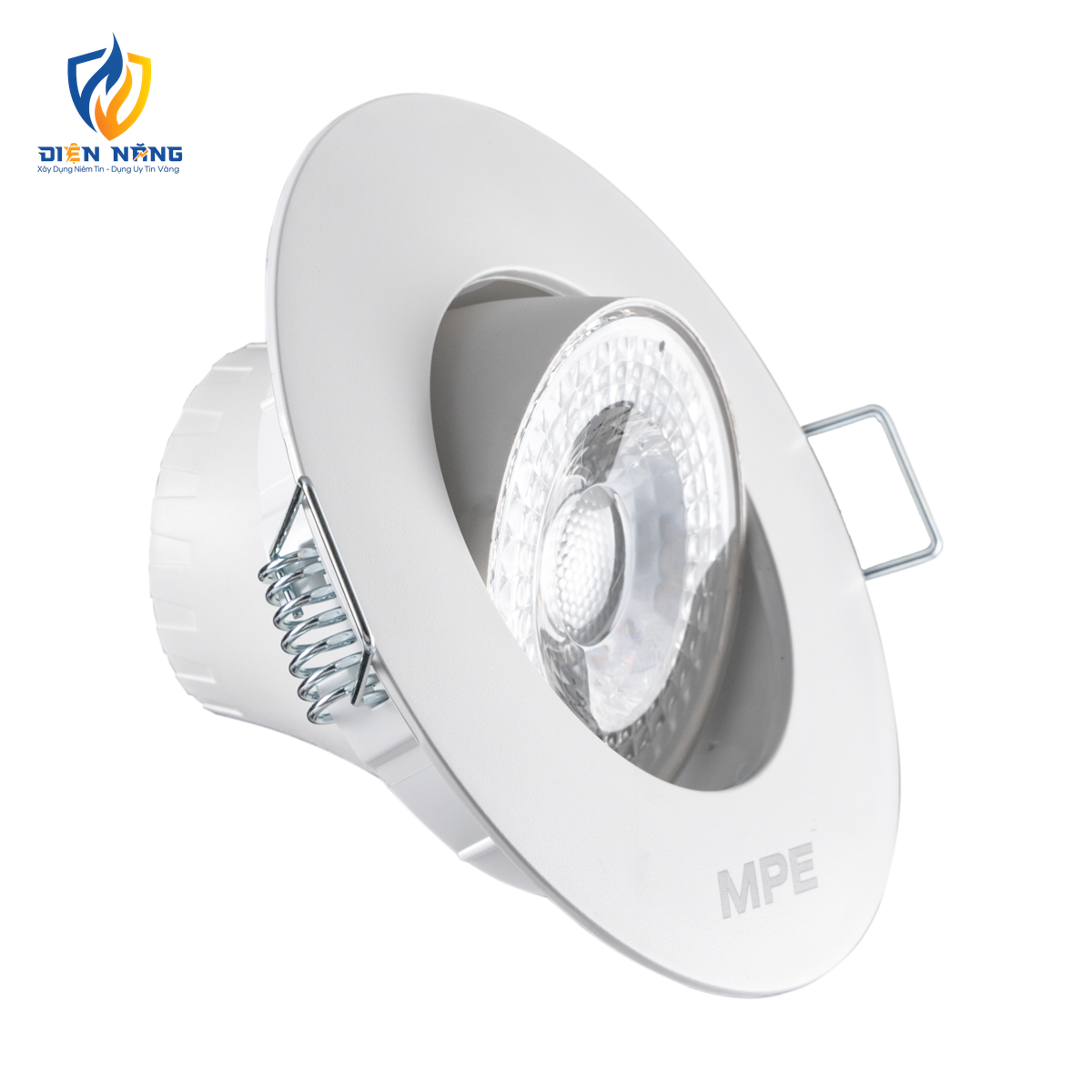 LED Downlight âm trần Chiếu điểm, Điều chỉnh hướng sáng, mặt tròn 7W ánh sáng trắng DLA2R-7T - anh 2