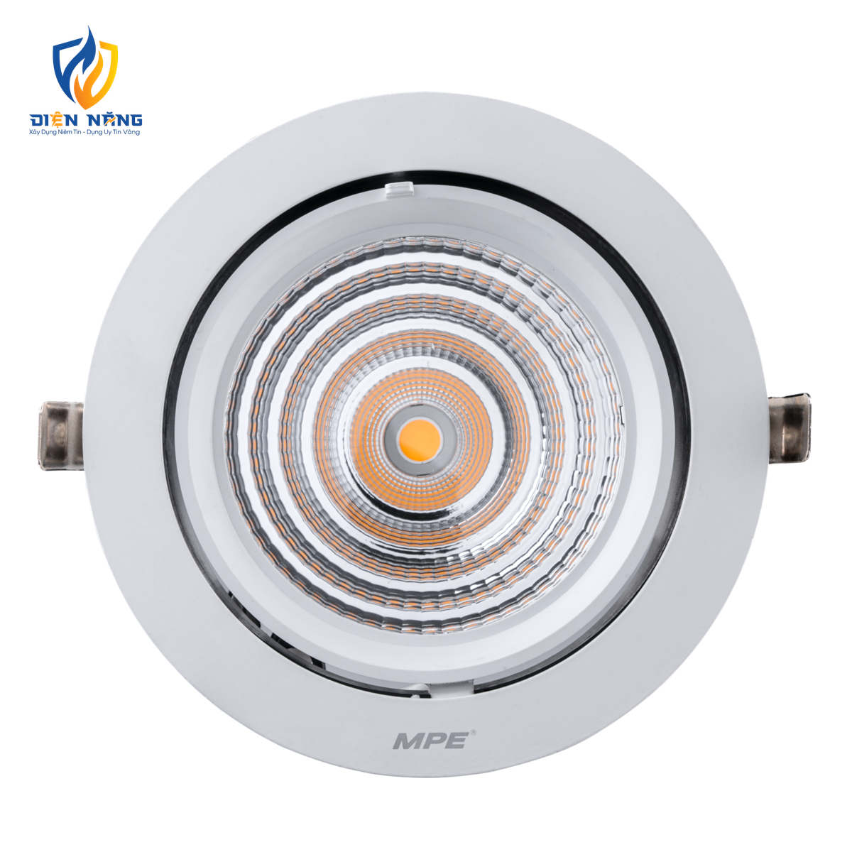 LED Downlight âm trần Chiếu điểm, Điều chỉnh hướng sáng 50W ánh sáng vàng DLA-50V