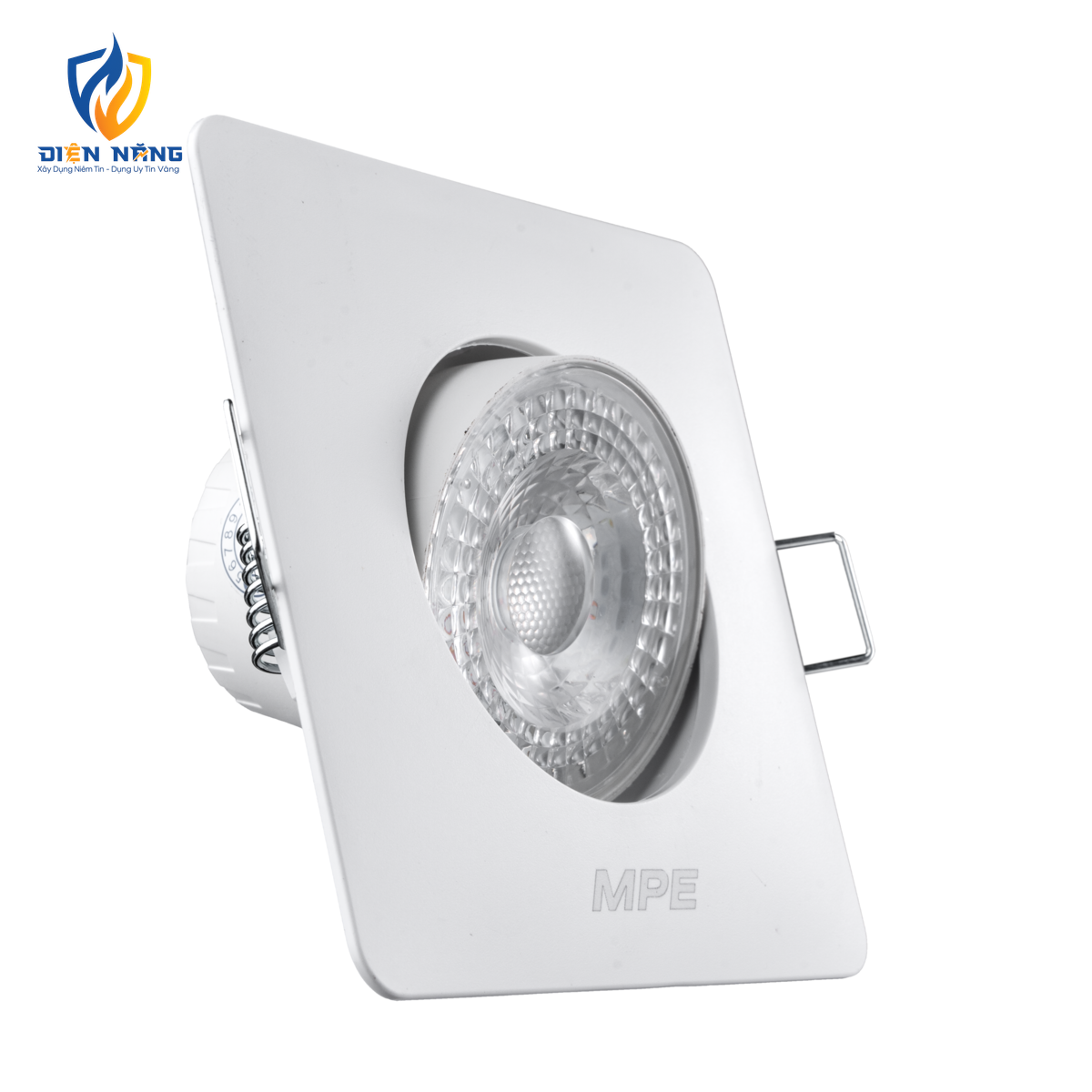 LED Downlight âm trần Chiếu điểm, Điều chỉnh hướng sáng, mặt vuông 5W ánh sáng trắng DLA2S-5T
