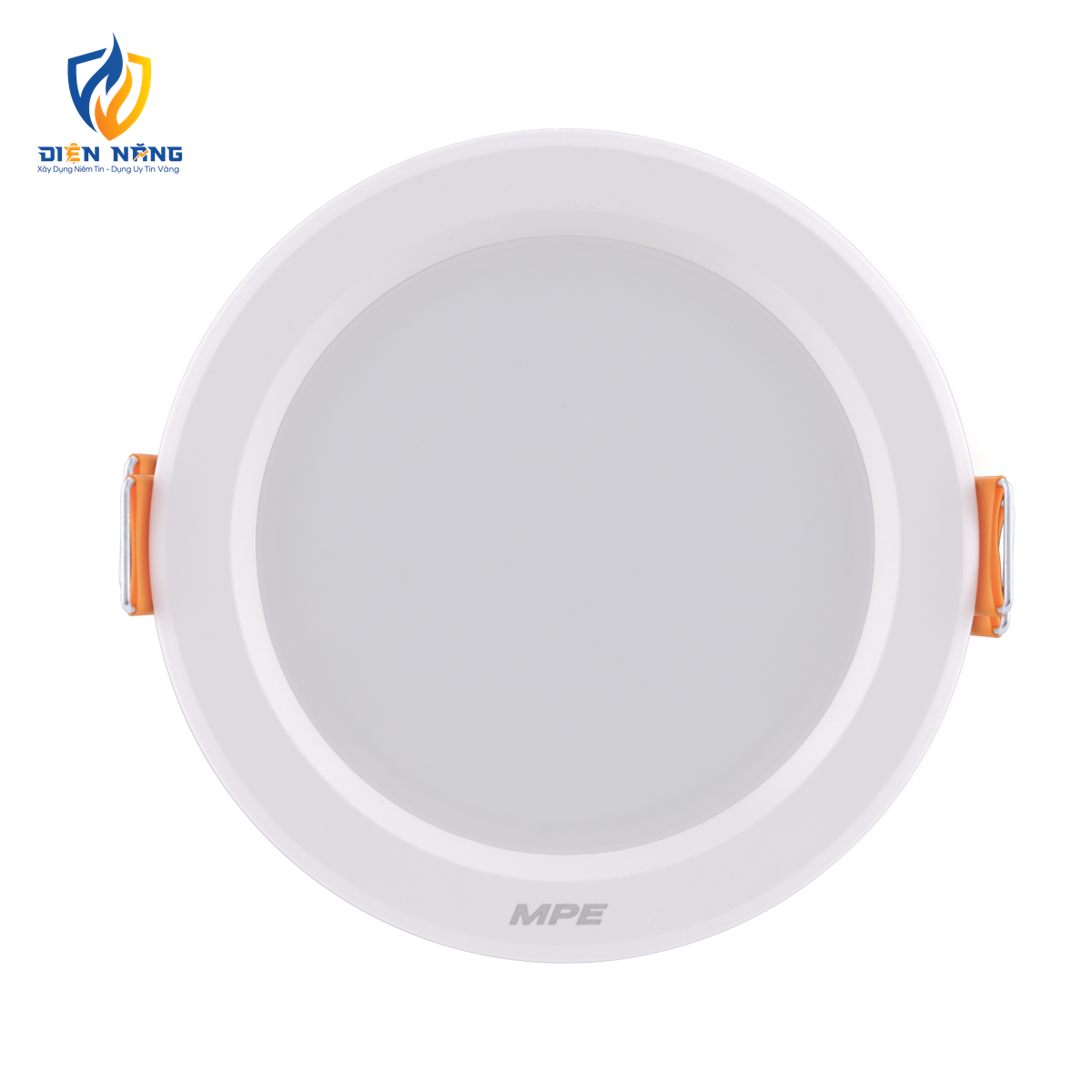 LED Downlight âm trần nhựa 7W ánh sáng vàng DLE-7V
