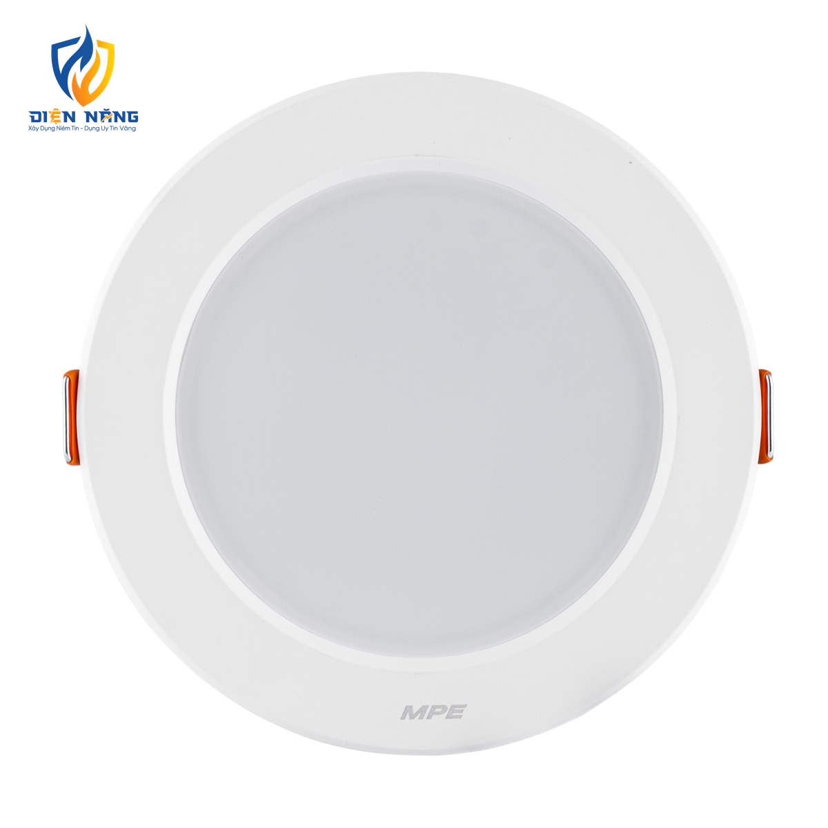 LED Downlight âm trần nhựa 9W ánh sáng vàng DLEL-9V