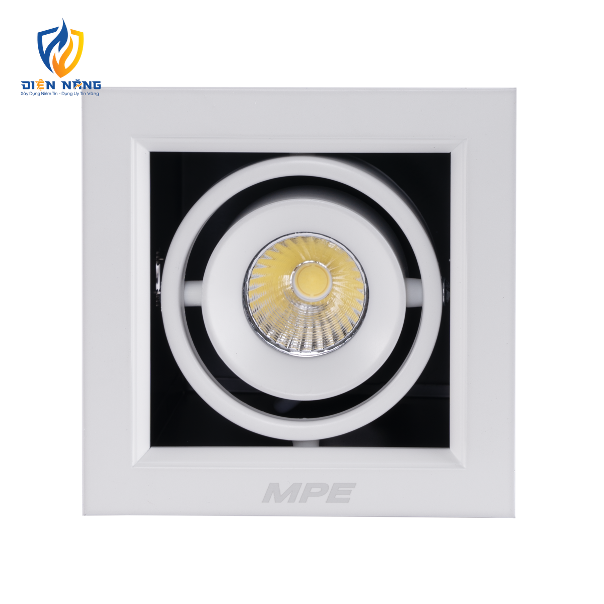 LED Downlight âm trần Chiếu điểm 1 đèn 7W ánh sáng trắng DLS-107T