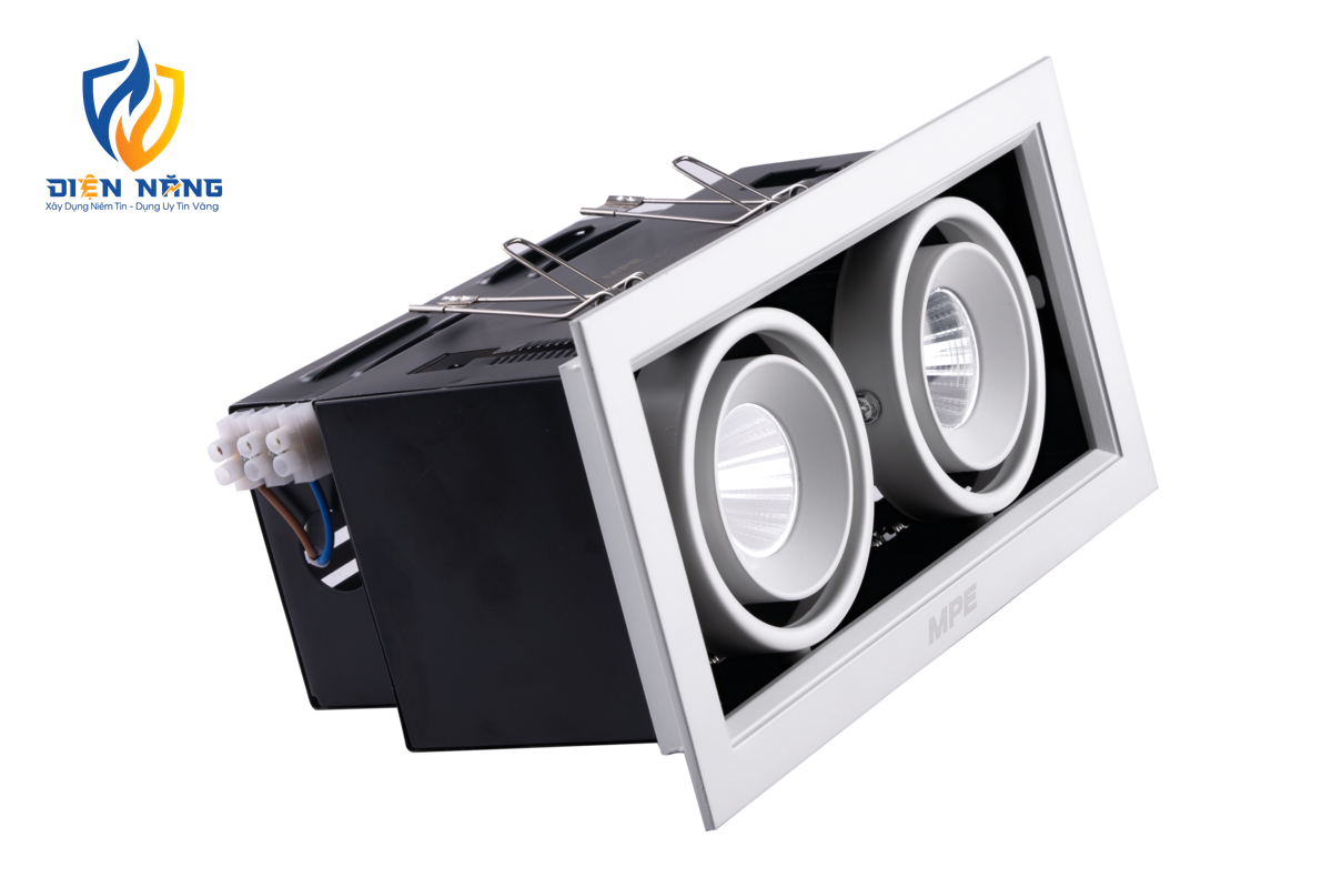 LED Downlight âm trần Chiếu điểm 2 đèn 7W ánh sáng trắng DLS-207T - anh 2