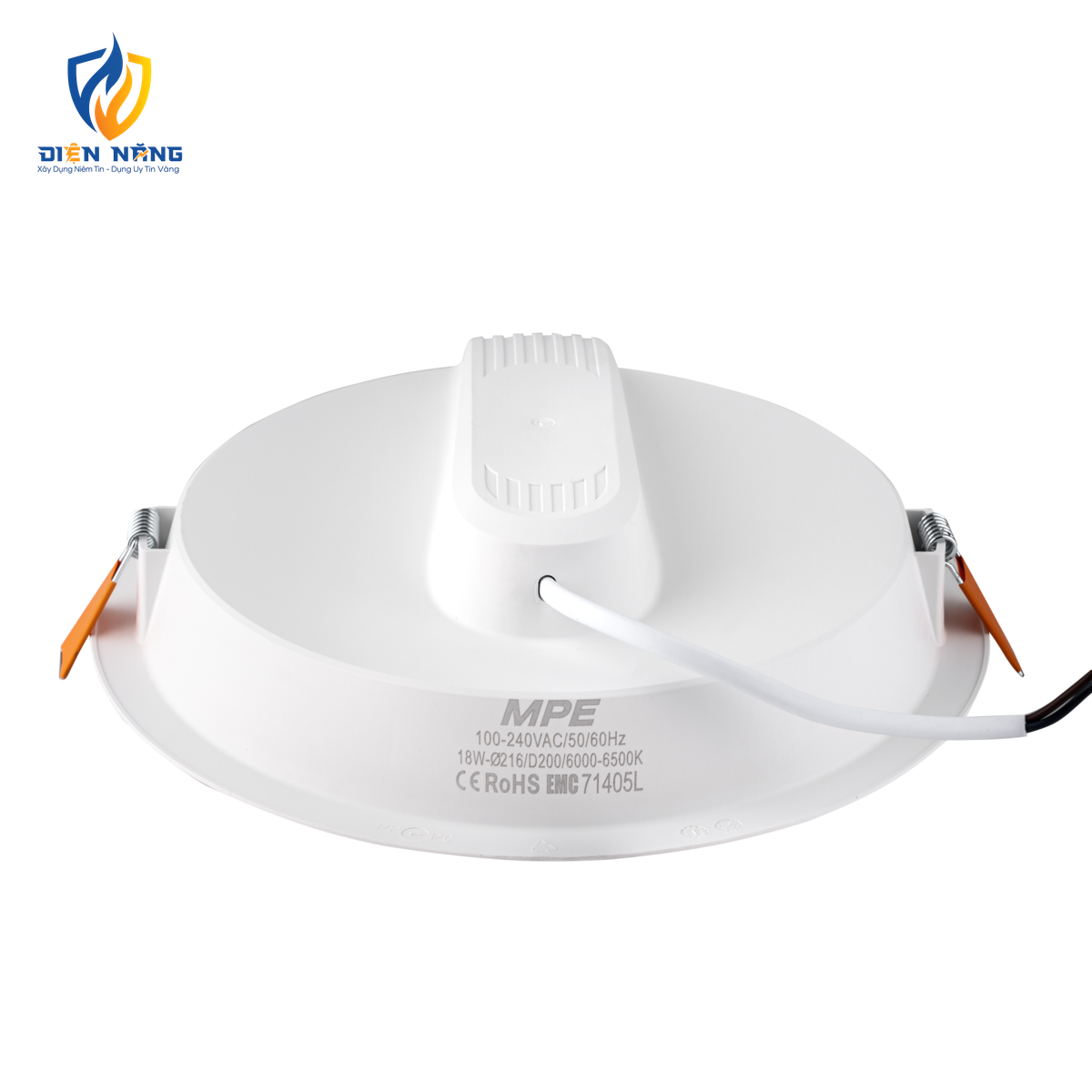 LED Downlight âm trần nhựa 18W ánh sáng trắng DLE-18T - anh 3