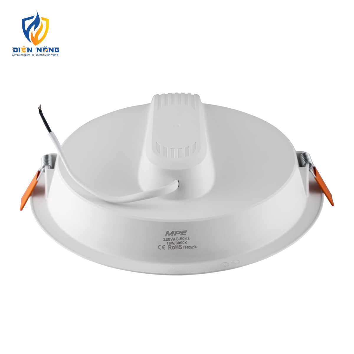 LED Downlight âm trần nhựa 18W ánh sáng vàng DLE-18V - anh 3