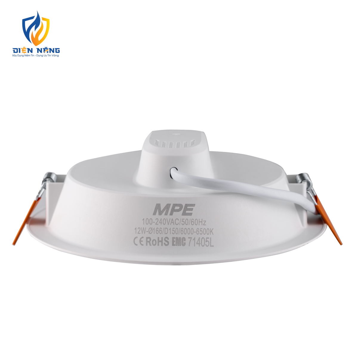 LED Downlight âm trần nhựa 12W ánh sáng trắng DLE-12T - anh 2