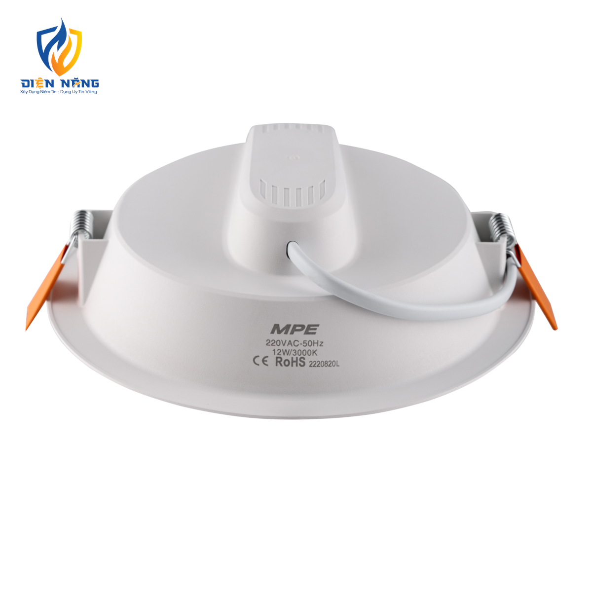 LED Downlight âm trần nhựa 12W ánh sáng vàng DLE-12V - anh 3