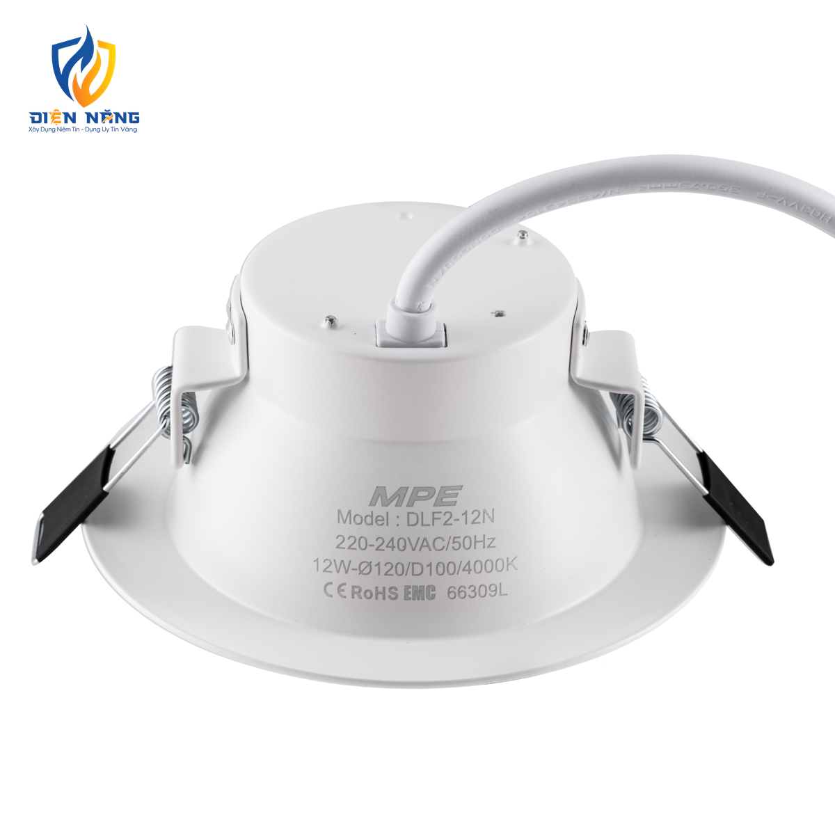 LED Downlight âm trần nhôm 12W ánh sáng trung tính DLF2-12N - anh 3