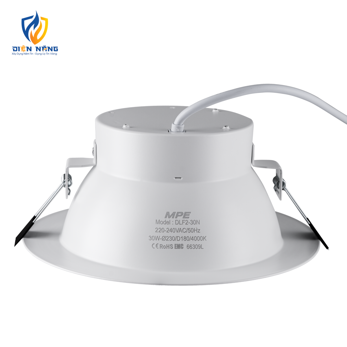 LED Downlight âm trần nhôm 30W ánh sáng trung tính DLF2-30N - anh 3