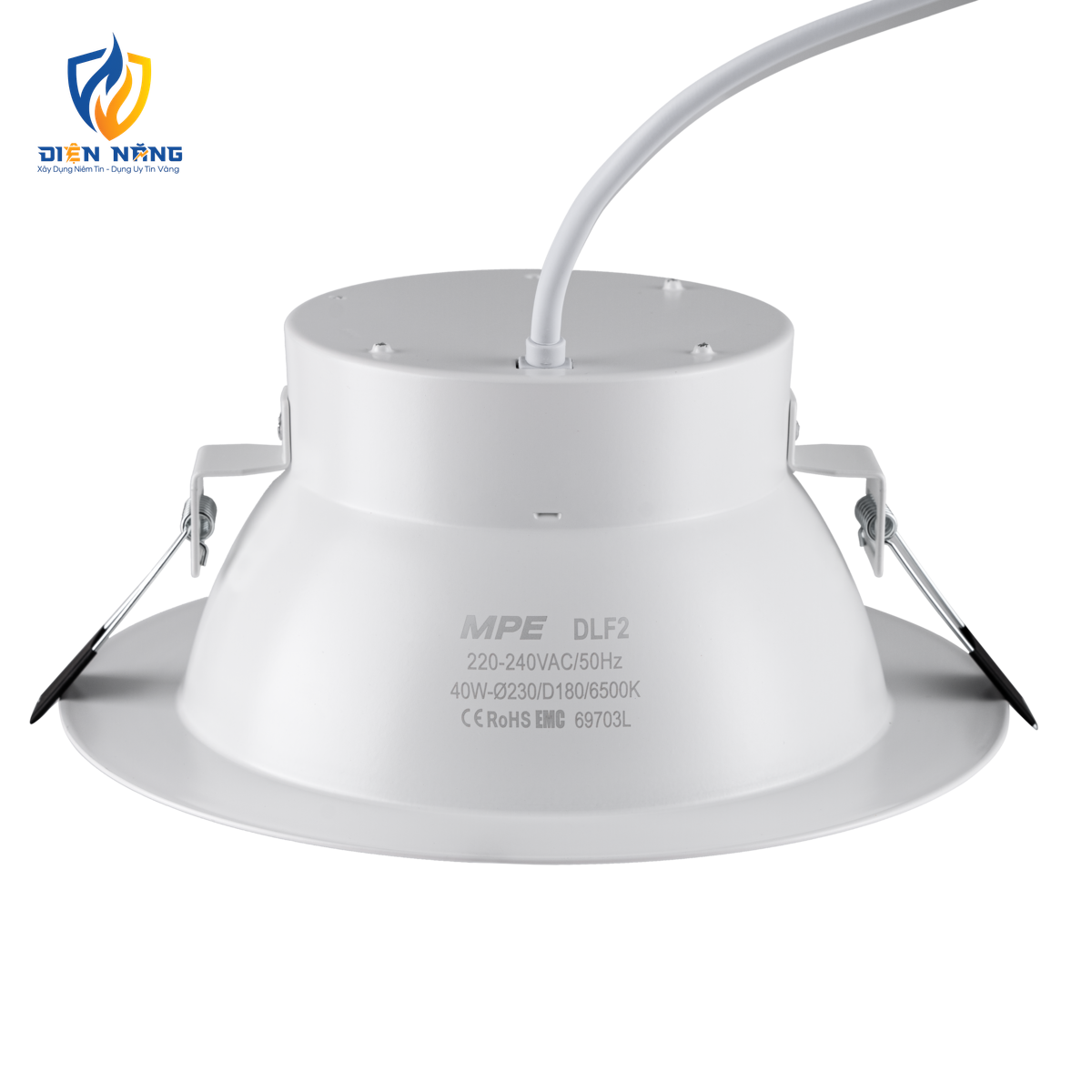 LED Downlight âm trần nhôm 40W ánh sáng trắng DLF2-40T - anh 3