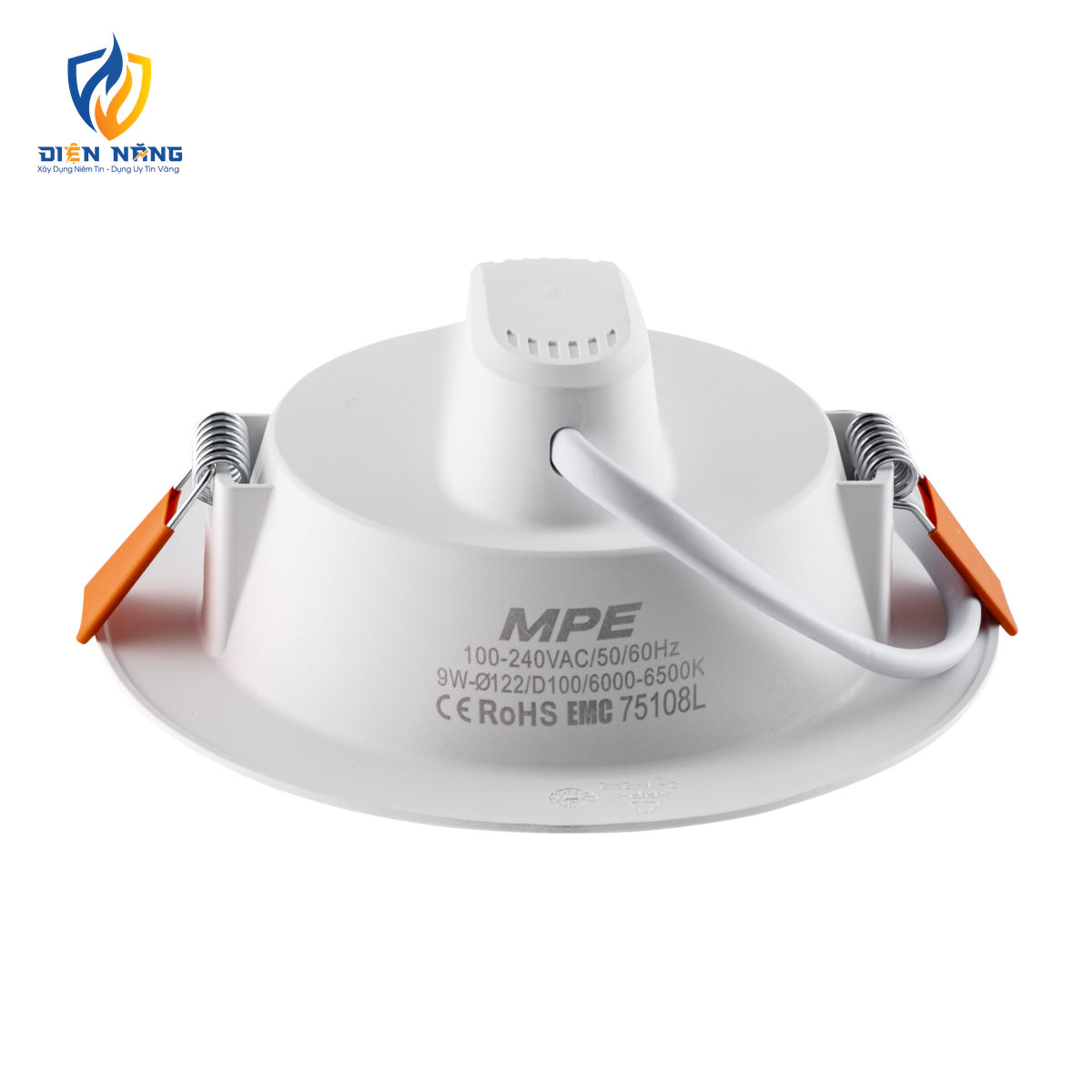 LED Downlight âm trần nhựa 9W ánh sáng trắng DLEL-9T - anh 3