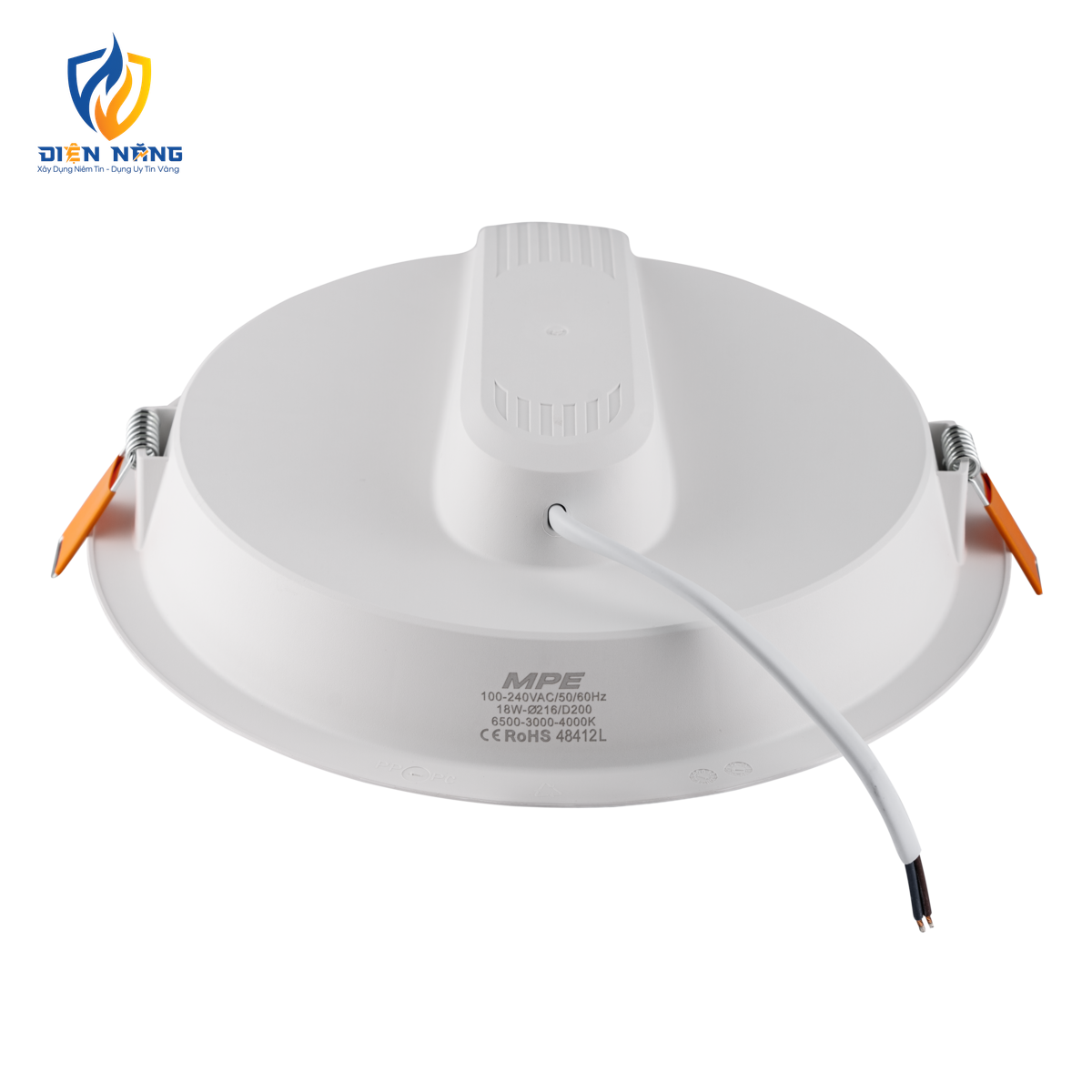 LED Downlight âm trần nhựa 18W - 3 chế độ màu DLE-18/3C - anh 3