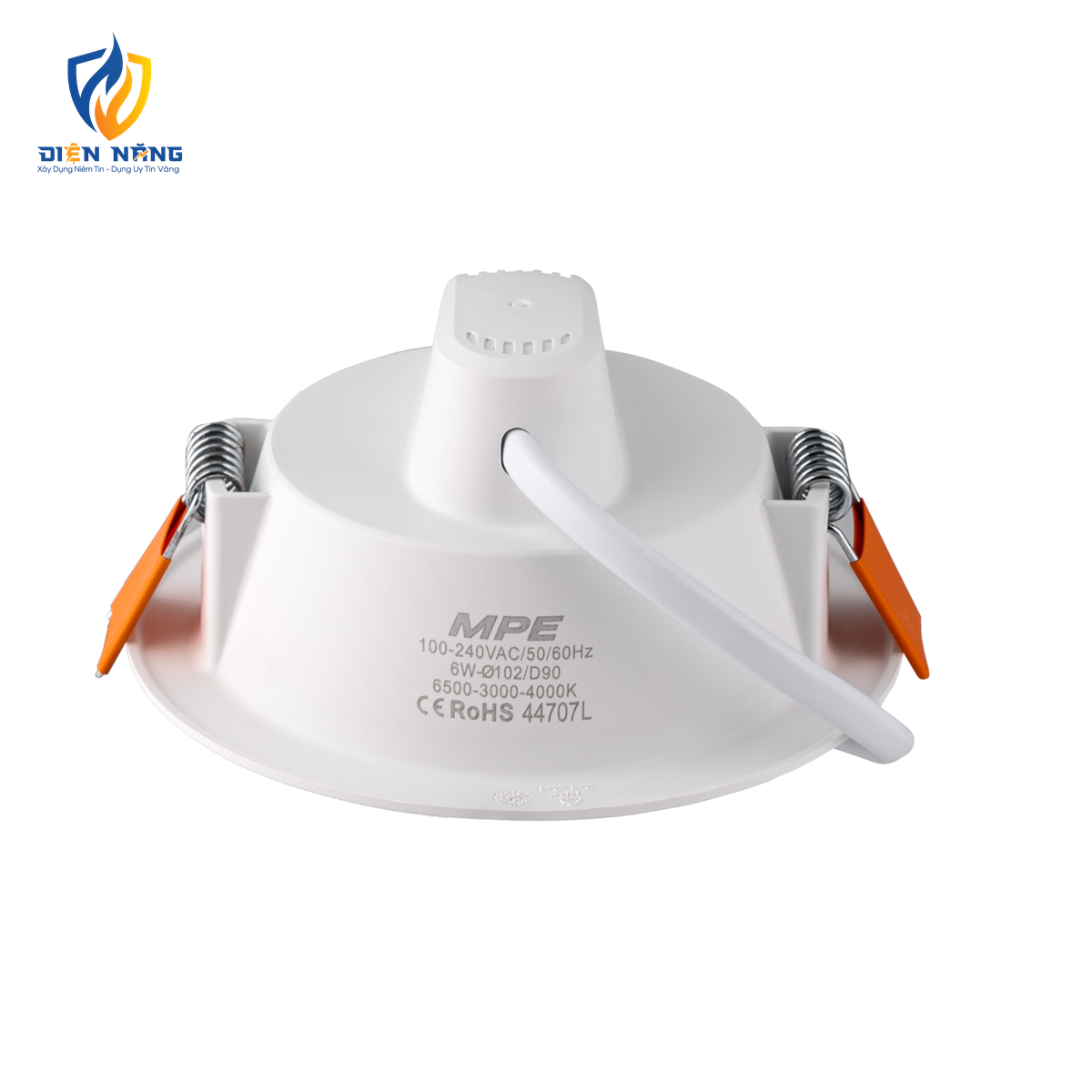 LED Downlight âm trần nhựa 6W - 3 chế độ màu DLEL-6/3C - anh 3