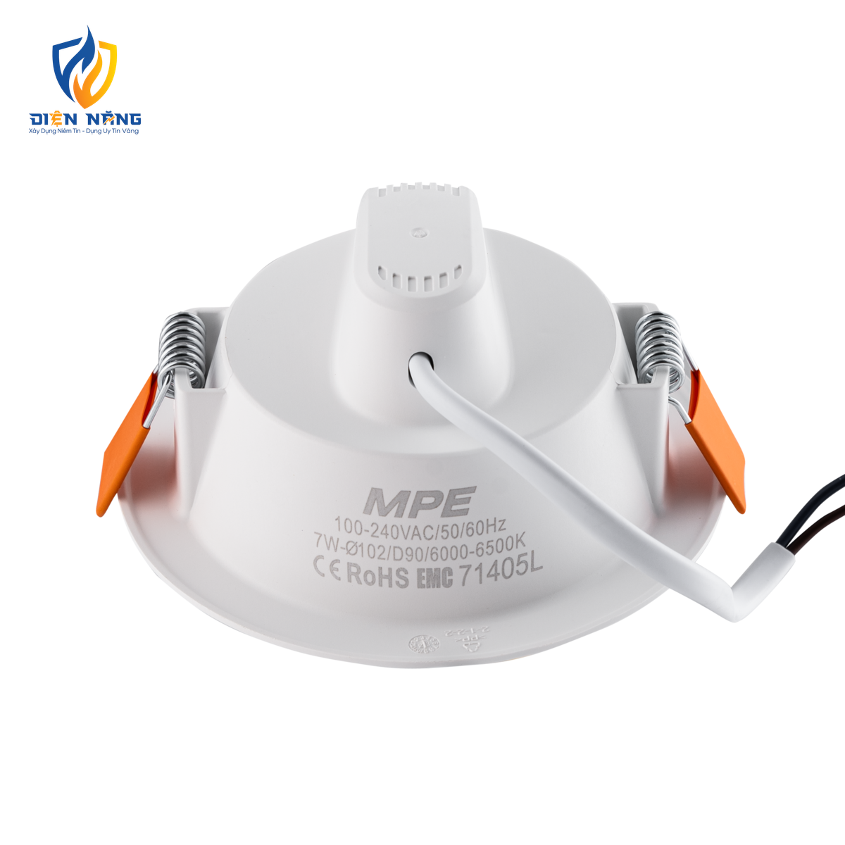 LED Downlight âm trần nhựa 7W ánh sáng trắng DLE-7T - anh 3
