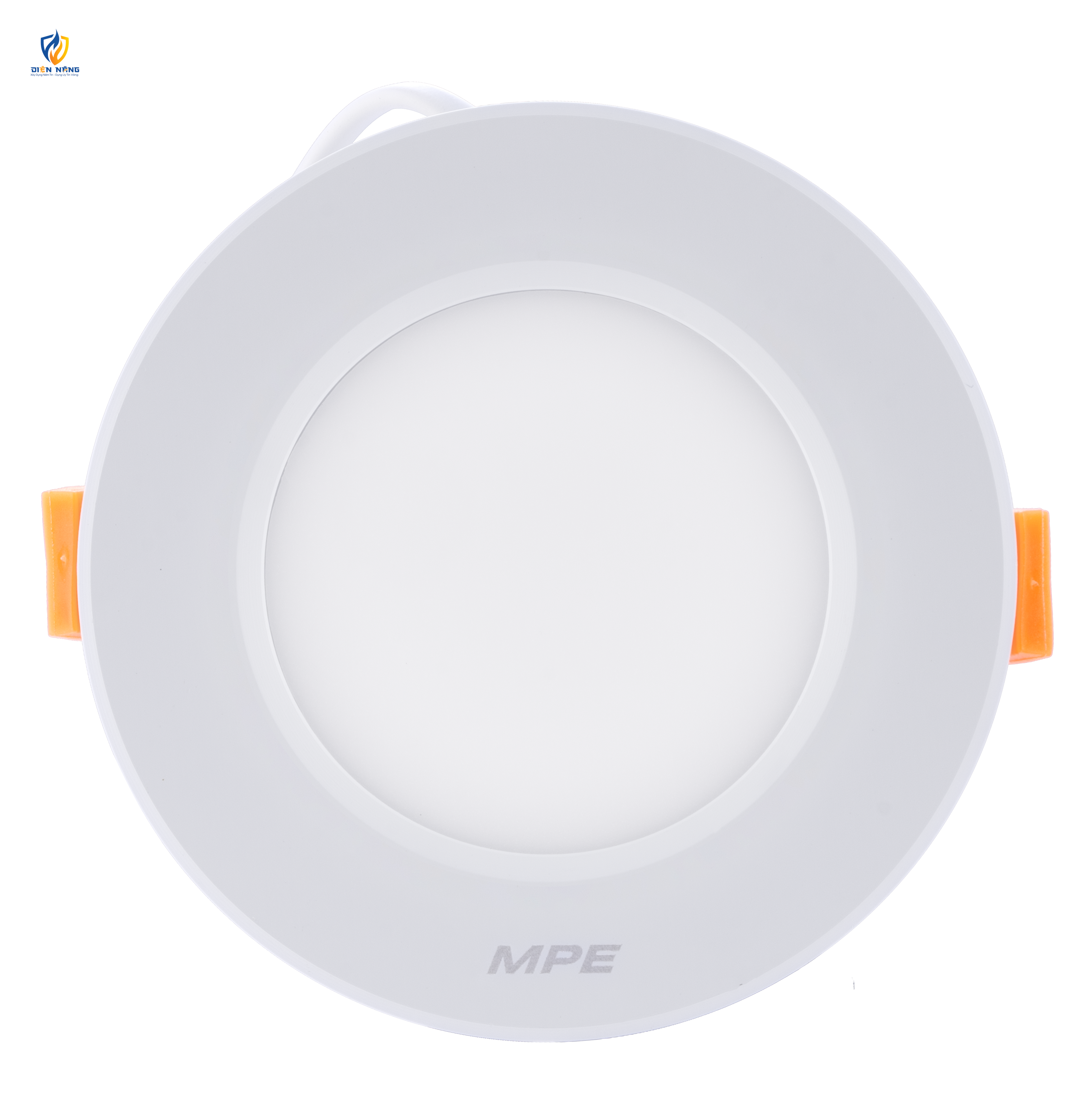 LED Downlight âm trần nhôm viền trắng 5W ánh sáng vàng DLT2-5V