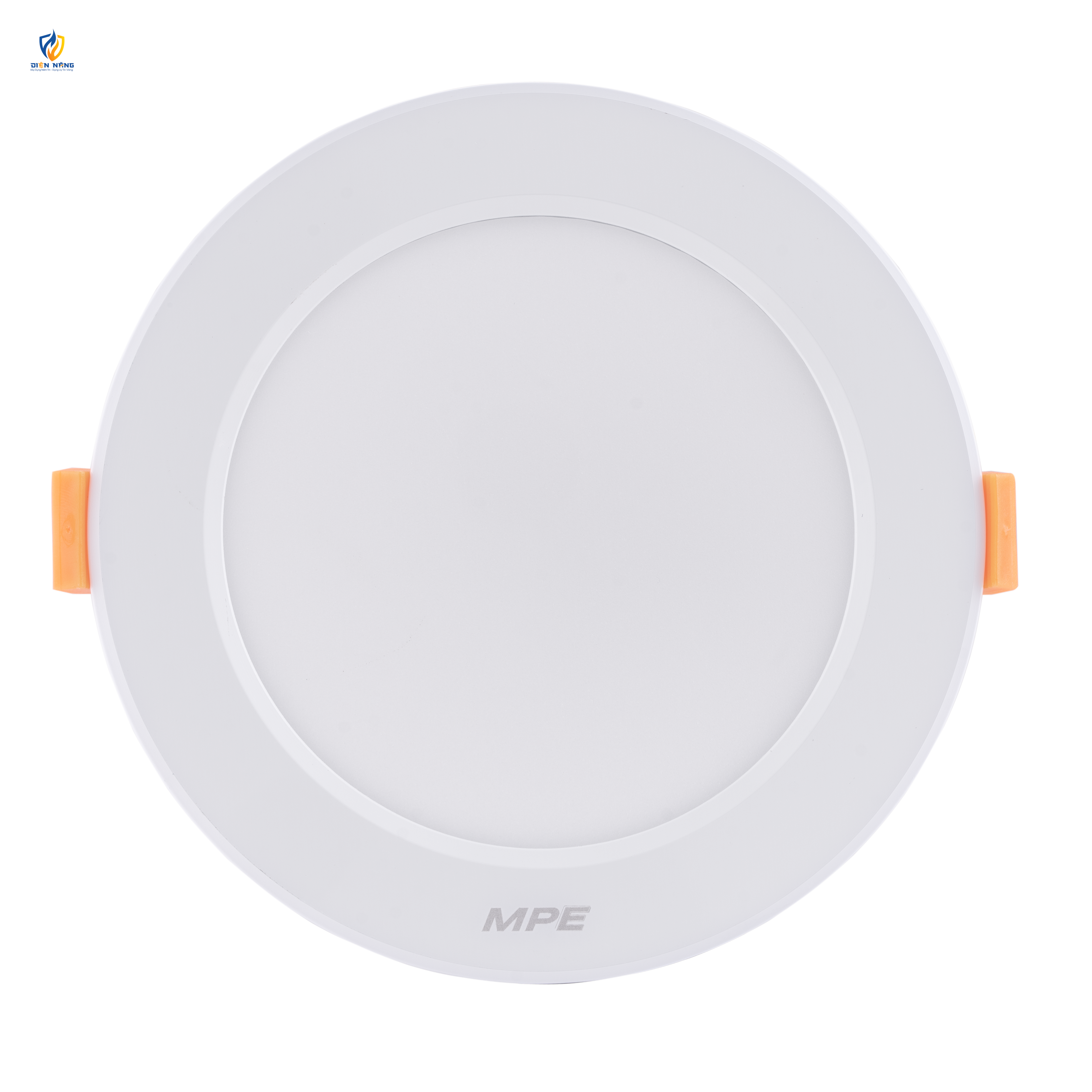 LED Downlight âm trần nhôm viền trắng 9W ánh sáng vàng DLT2-9V