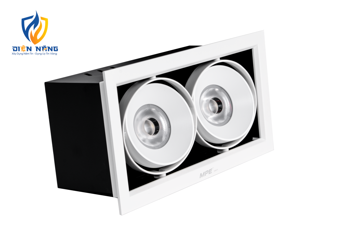 LED Downlight âm trần Chiếu điểm 2 đèn 20W ánh sáng trắng DLS-220T - anh 2