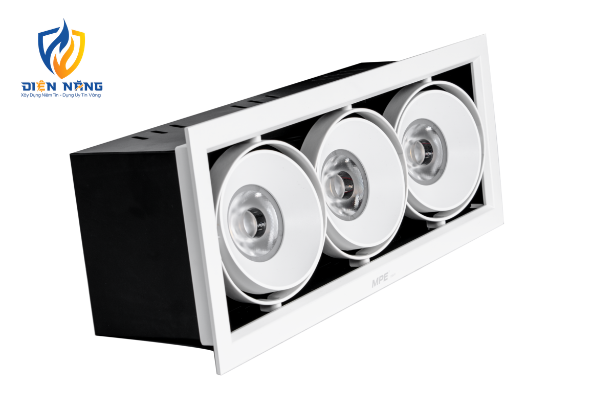 LED Downlight âm trần Chiếu điểm 3 đèn 20W ánh sáng trắng DLS-320T - anh 2