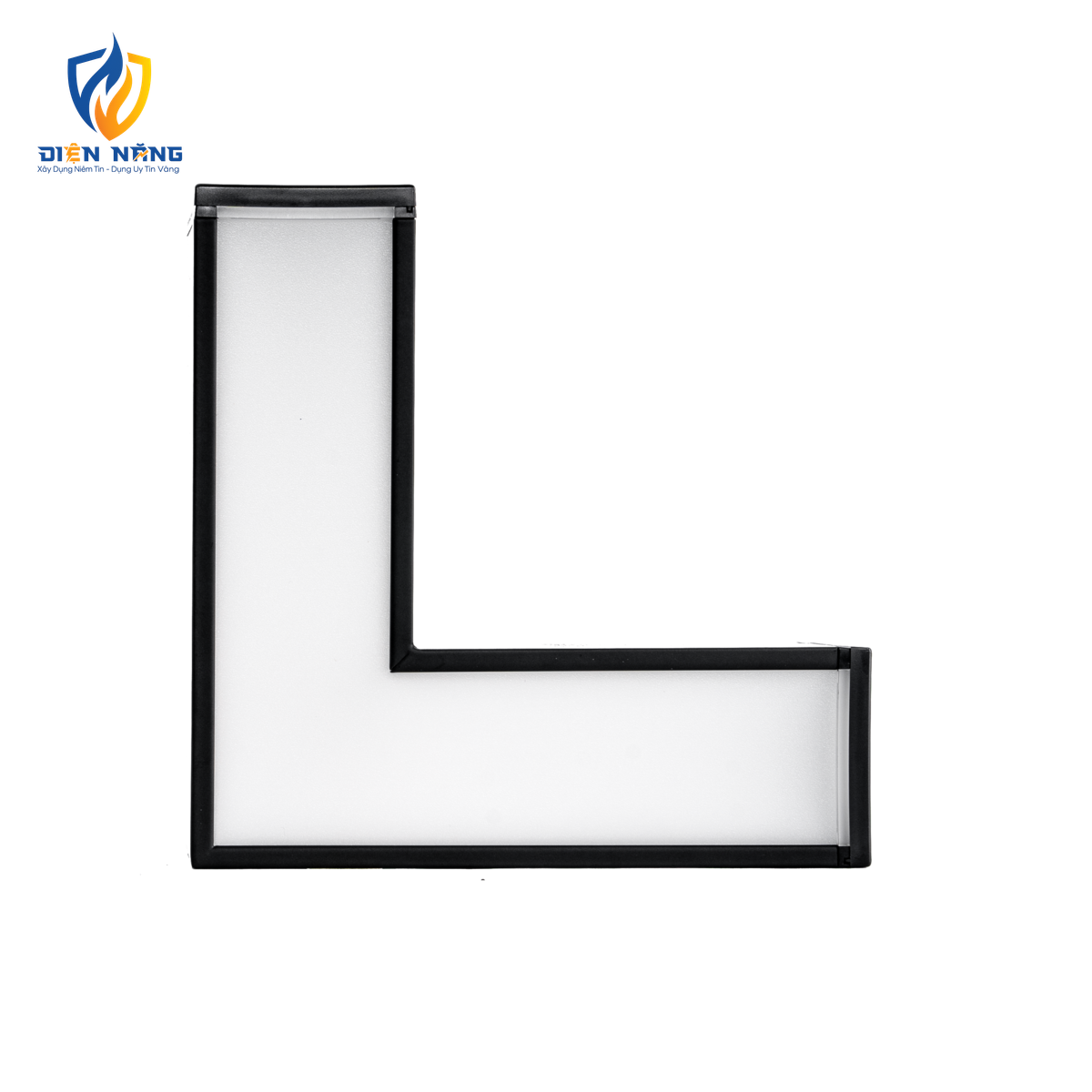 Phụ kiện thanh nối L thân màu đen có đèn 8W ánh sáng trung tính dùng cho Seri LNC mã LLB-8N