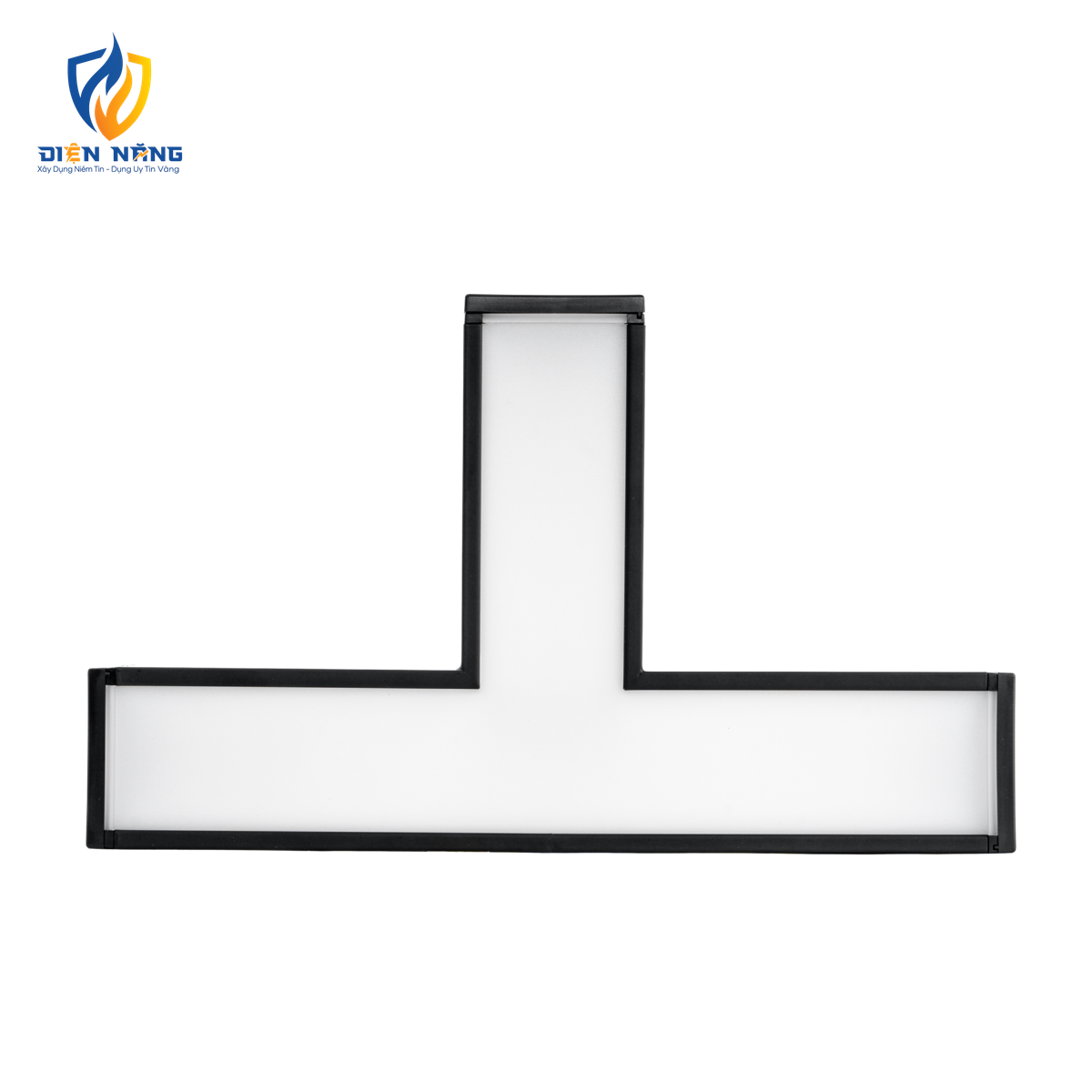 Phụ kiện thanh nối T thân màu đen có đèn 12W ánh sáng trắng dùng cho Seri LNC mã LTB-12T