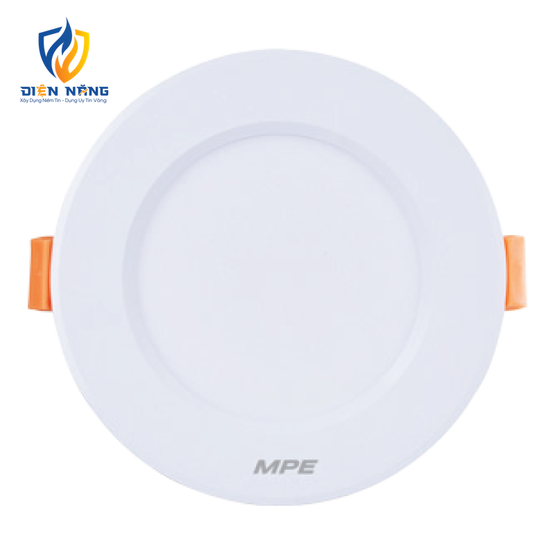 LED Downlight âm trần nhôm, viền trắng 9W, phi lớn, ánh sáng trung tính DLTL-9N
