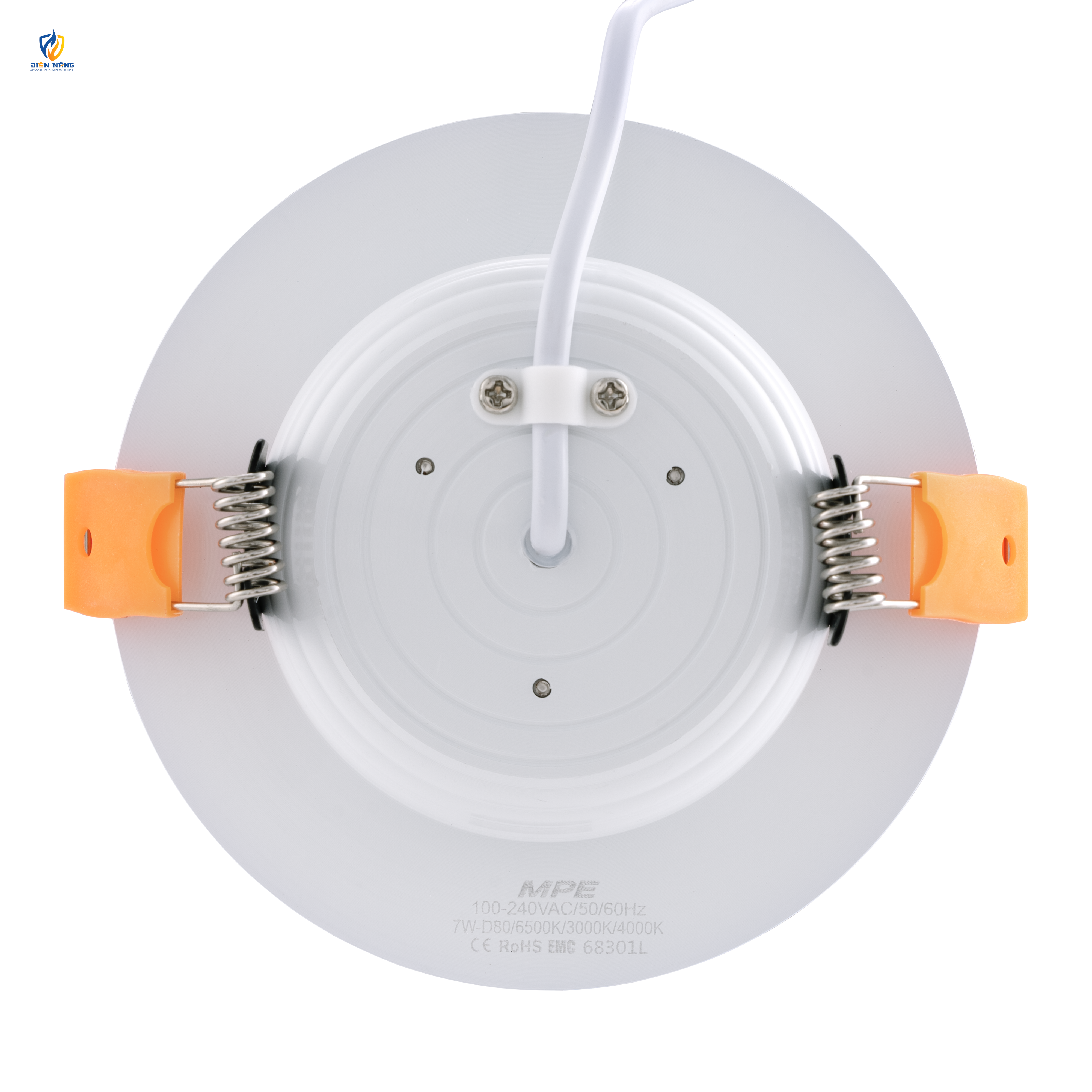 LED Downlight âm trần nhôm, viền bạc 7W ánh sáng trung tính DLB-7N - anh 4
