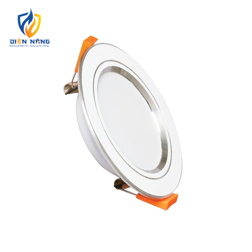 LED Downlight âm trần nhôm, viền bạc 9W, phi lớn, ánh sáng trắng DLBL-9T - anh 2