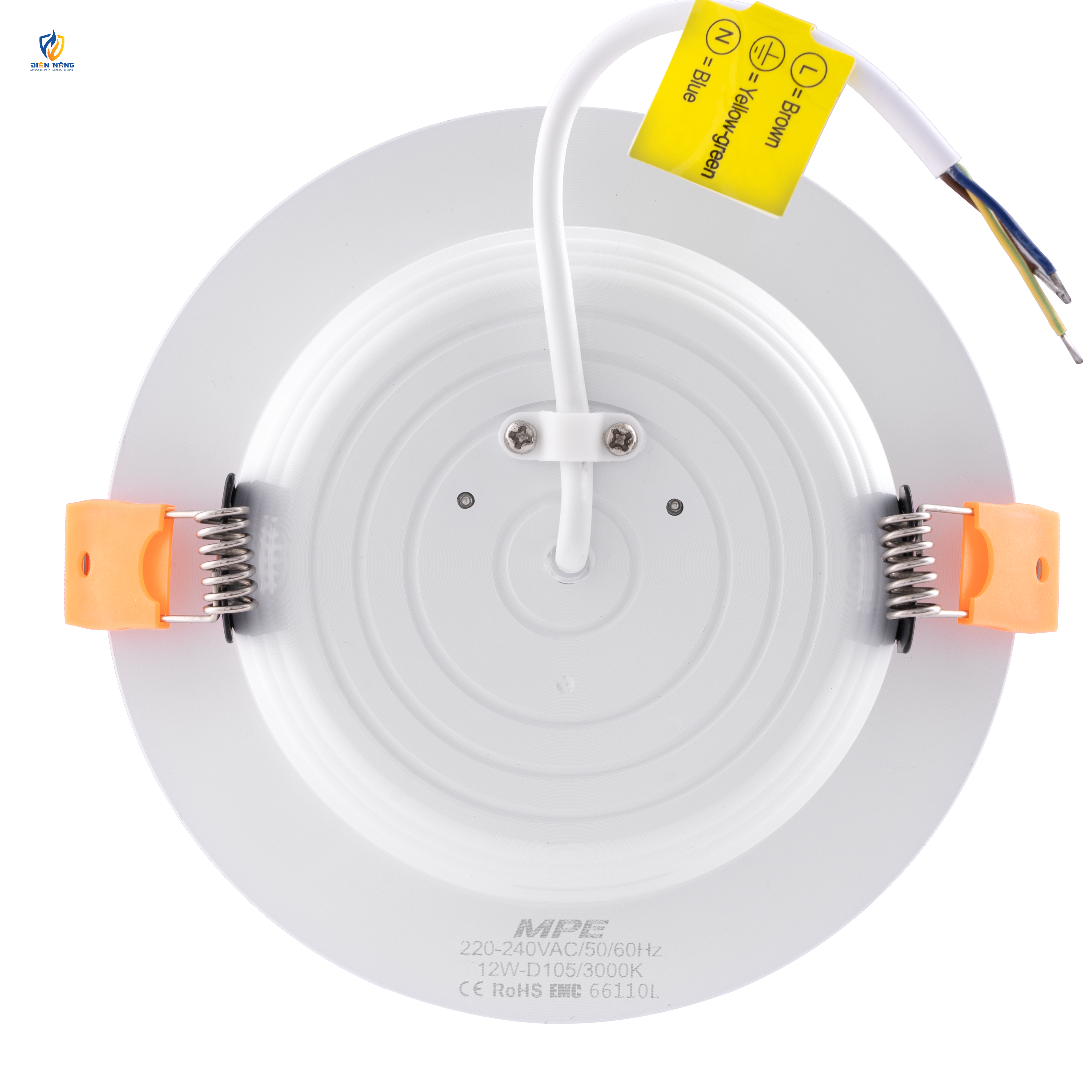 LED Downlight âm trần nhôm, viền bạc 12W - 3 chế độ màu DLB-12/3C - anh 3