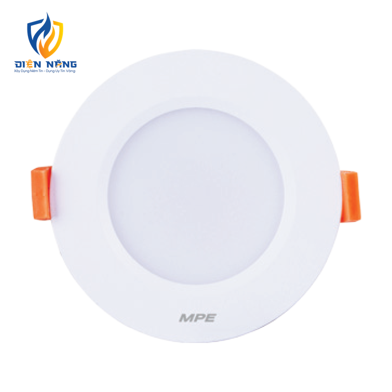 LED Downlight âm trần nhôm, viền trắng 5W ánh sáng vàng DLT-5V