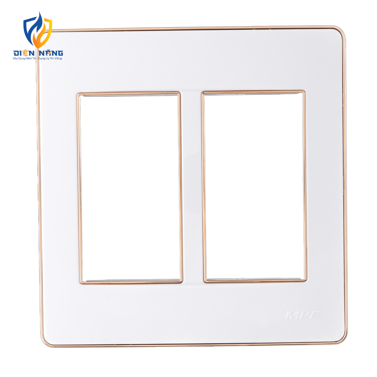Mặt A60 dùng cho 4,5,6 thiết bị viền vàng KT116x120mm mã A60456G