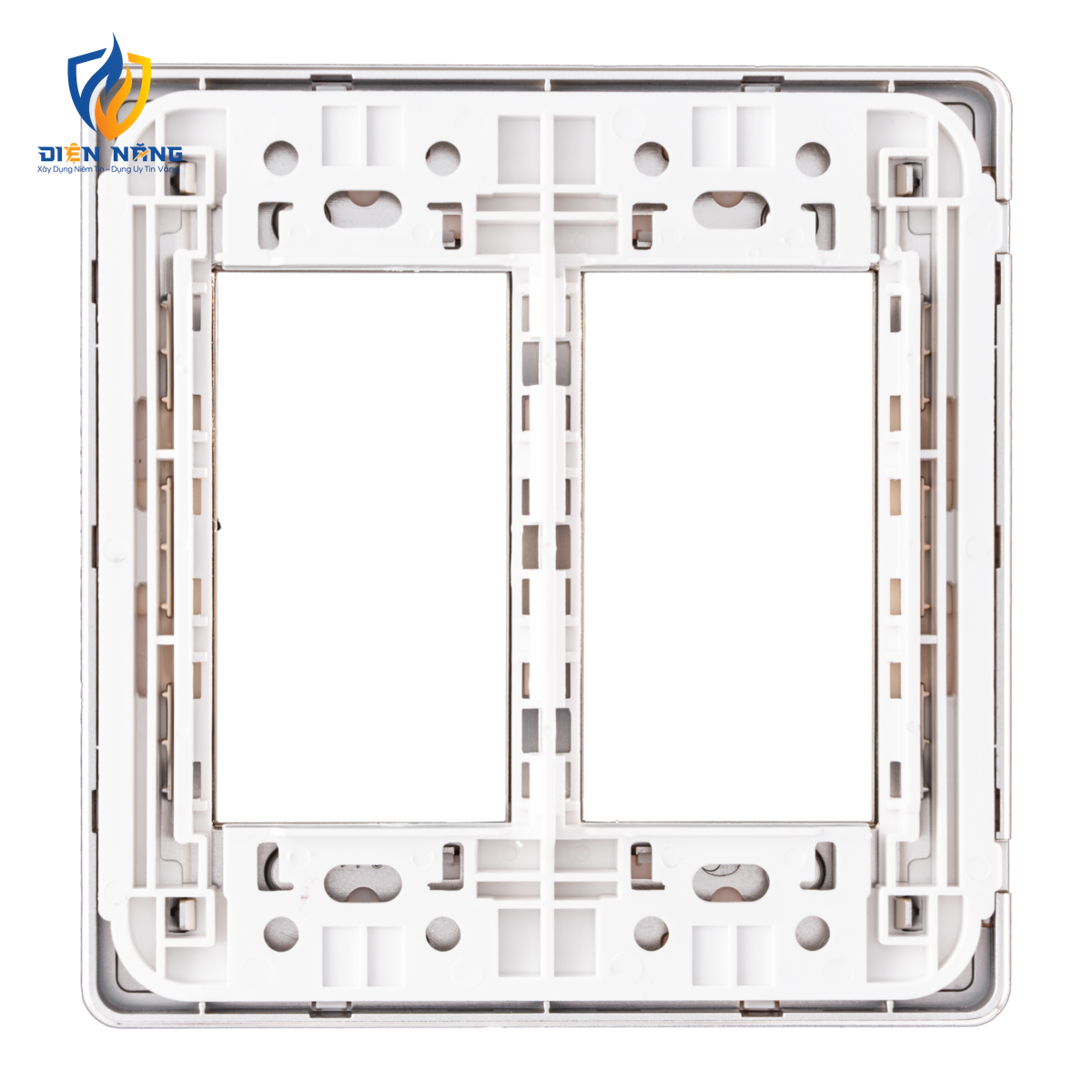 Mặt A60 dùng cho 4,5,6 thiết bị viền vàng KT116x120mm mã A60456G - anh 2