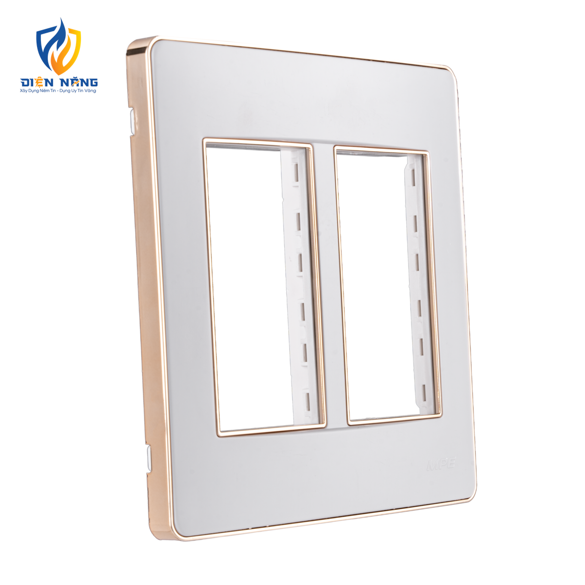 Mặt A60 dùng cho 4,5,6 thiết bị viền vàng KT116x120mm mã A60456G - anh 3