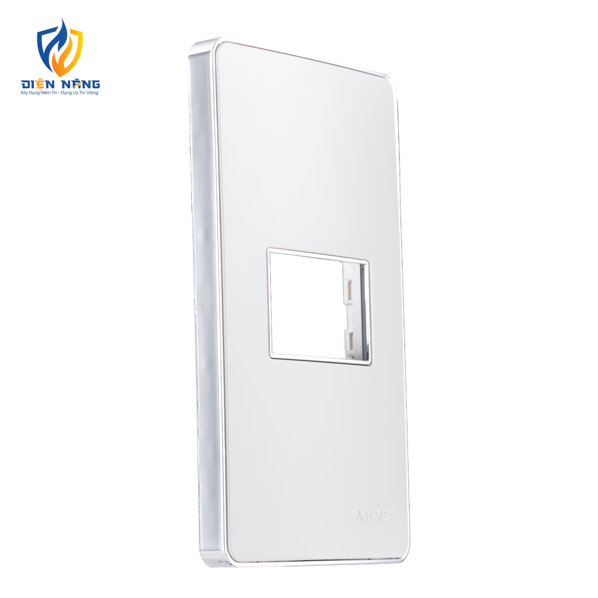 Mặt A60 dùng cho 1 thiết bị viền bạc KT120x70mm mã A601S - anh 2
