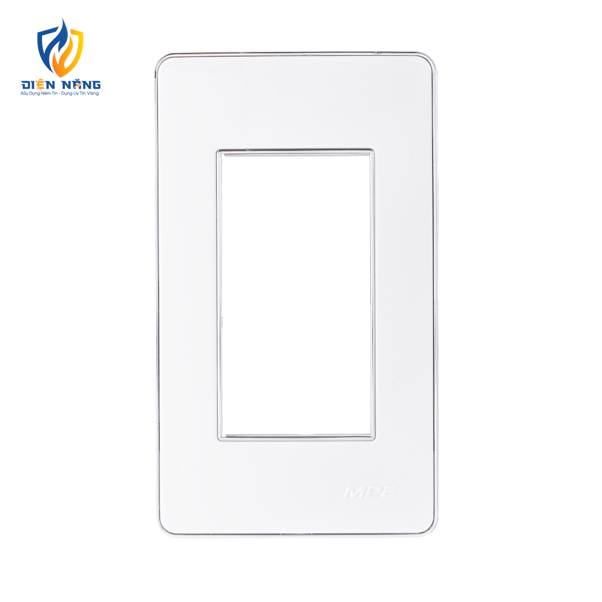 Mặt A60 dùng cho 3 thiết bị viền bạc KT120x70mm mã A603S
