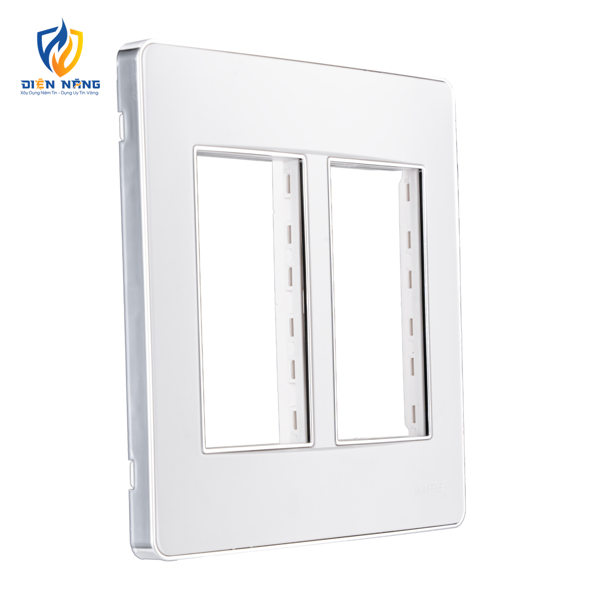 Mặt A60 dùng cho 4,5,6 thiết bị viền bạc KT116x120mm mã A60456S - anh 2