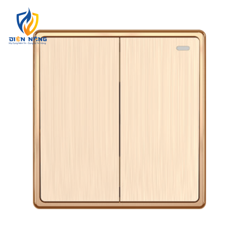 Mặt 2 công tắc 2 chiều 16A - 250V KT86x89mm mã S702M
