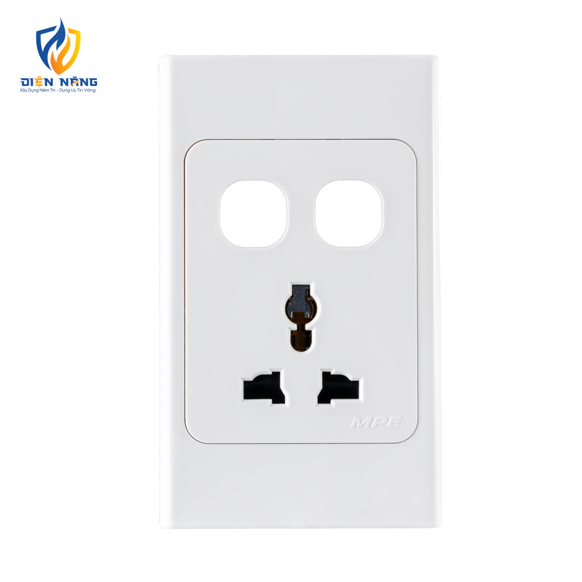 Ổ cắm đơn đa năng 16A + 2 Lỗ mã A20USMXXN