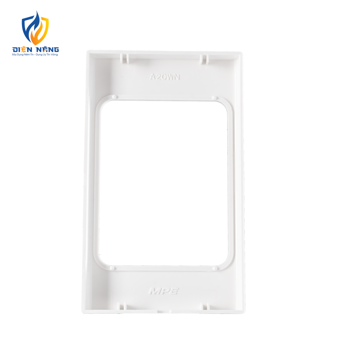 Mặt viền đơn màu trắng KT120x71.5mm mã A20-WN