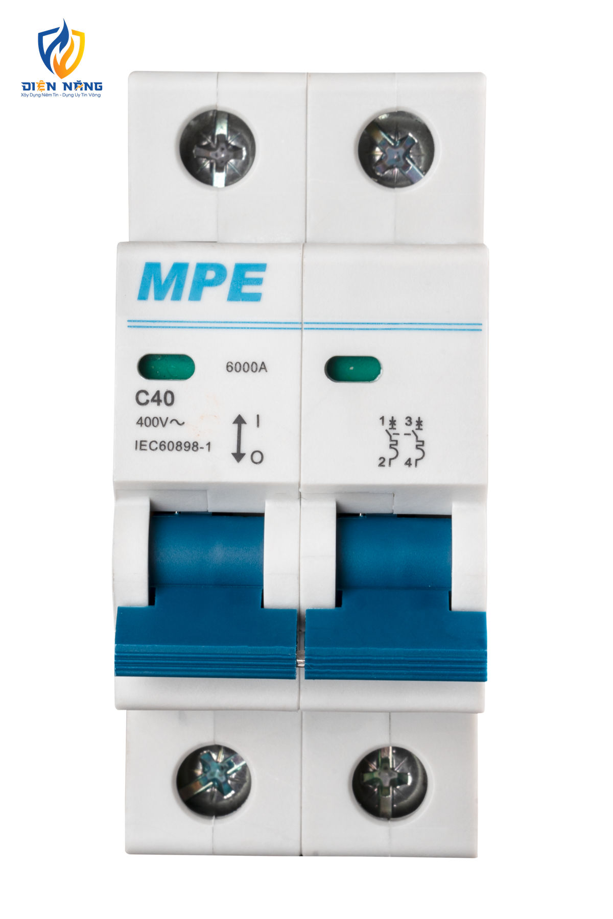 Cầu dao tự động MCB 2 cực, 40A, 6kA mã MP6-C240