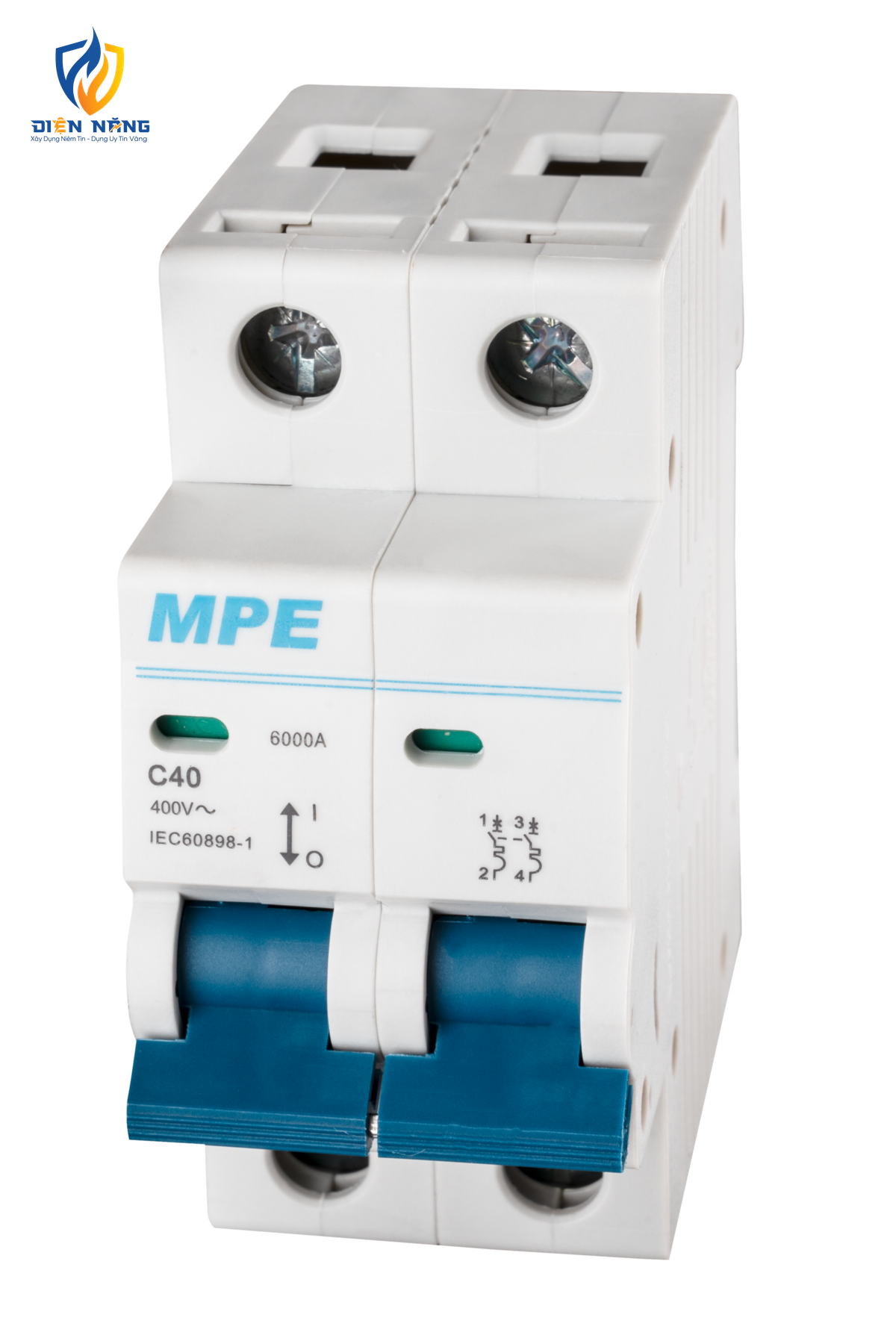 Cầu dao tự động MCB 2 cực, 40A, 6kA mã MP6-C240 - anh 2