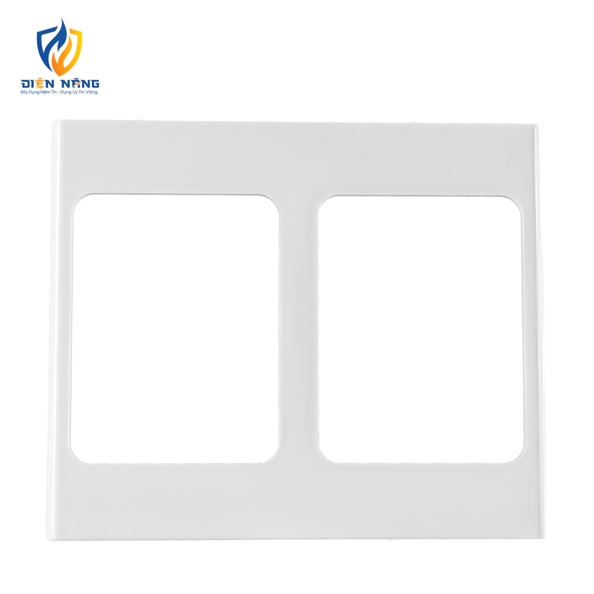 Mặt viền đôi màu trắng KT120x142mm mã A20-WND