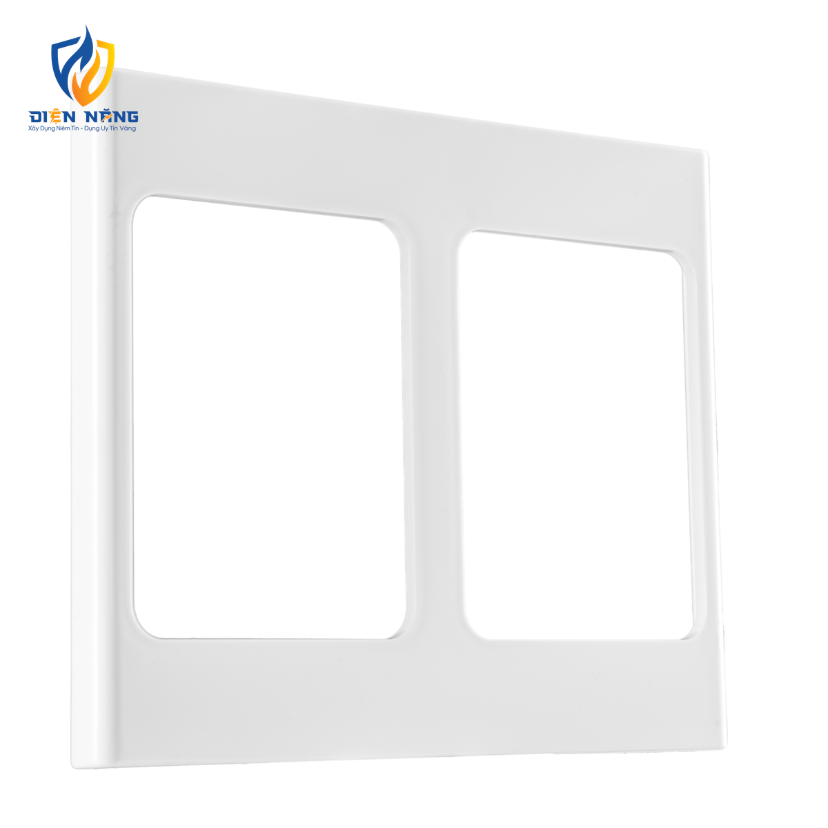Mặt viền đôi màu trắng KT120x142mm mã A20-WND - anh 2
