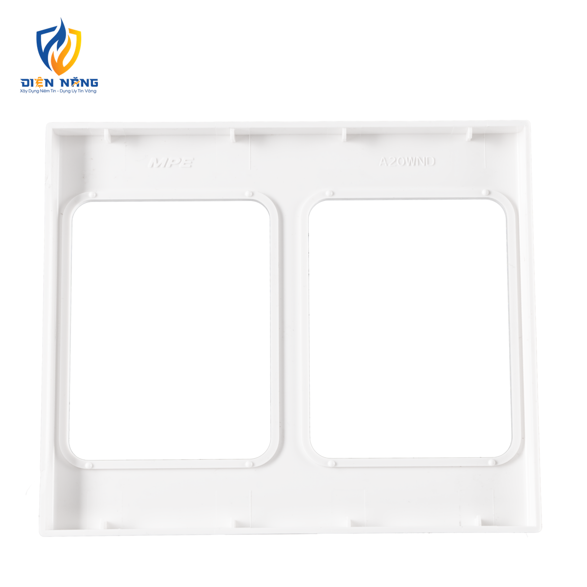 Mặt viền đôi màu trắng KT120x142mm mã A20-WND - anh 3