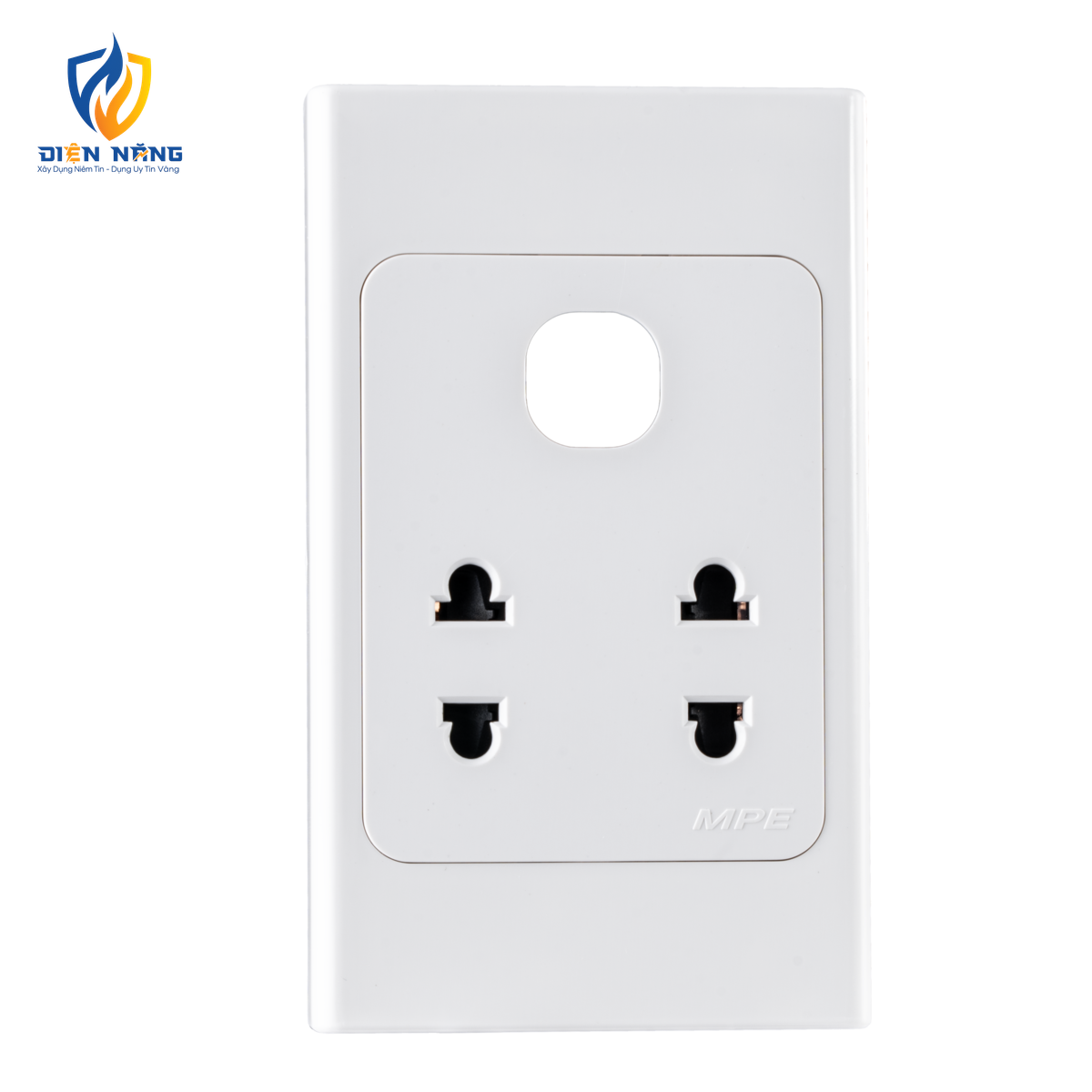 Ổ cắm đôi 2 chấu 16A + 1 Lỗ mã A20US2XN
