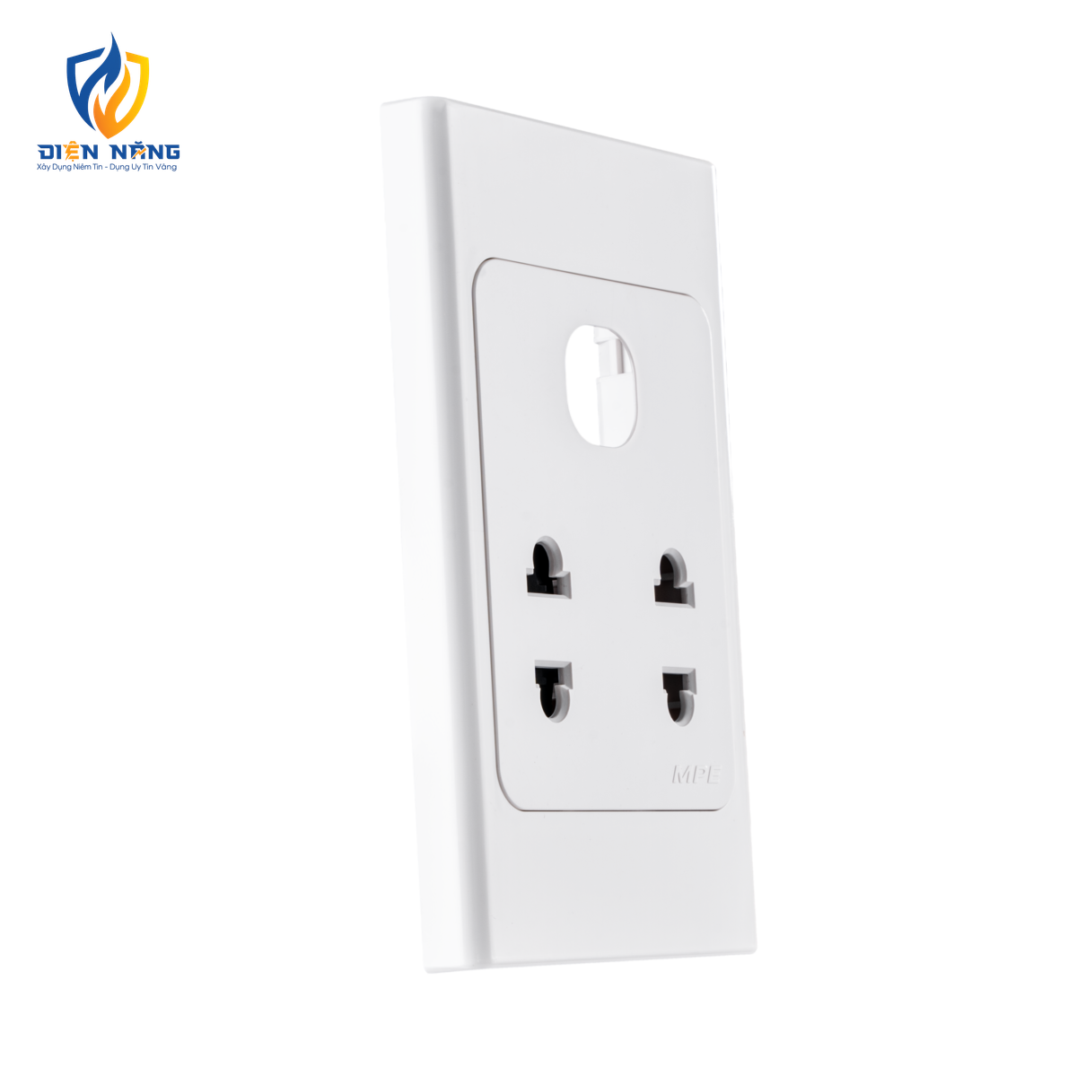 Ổ cắm đôi 2 chấu 16A + 1 Lỗ mã A20US2XN - anh 4