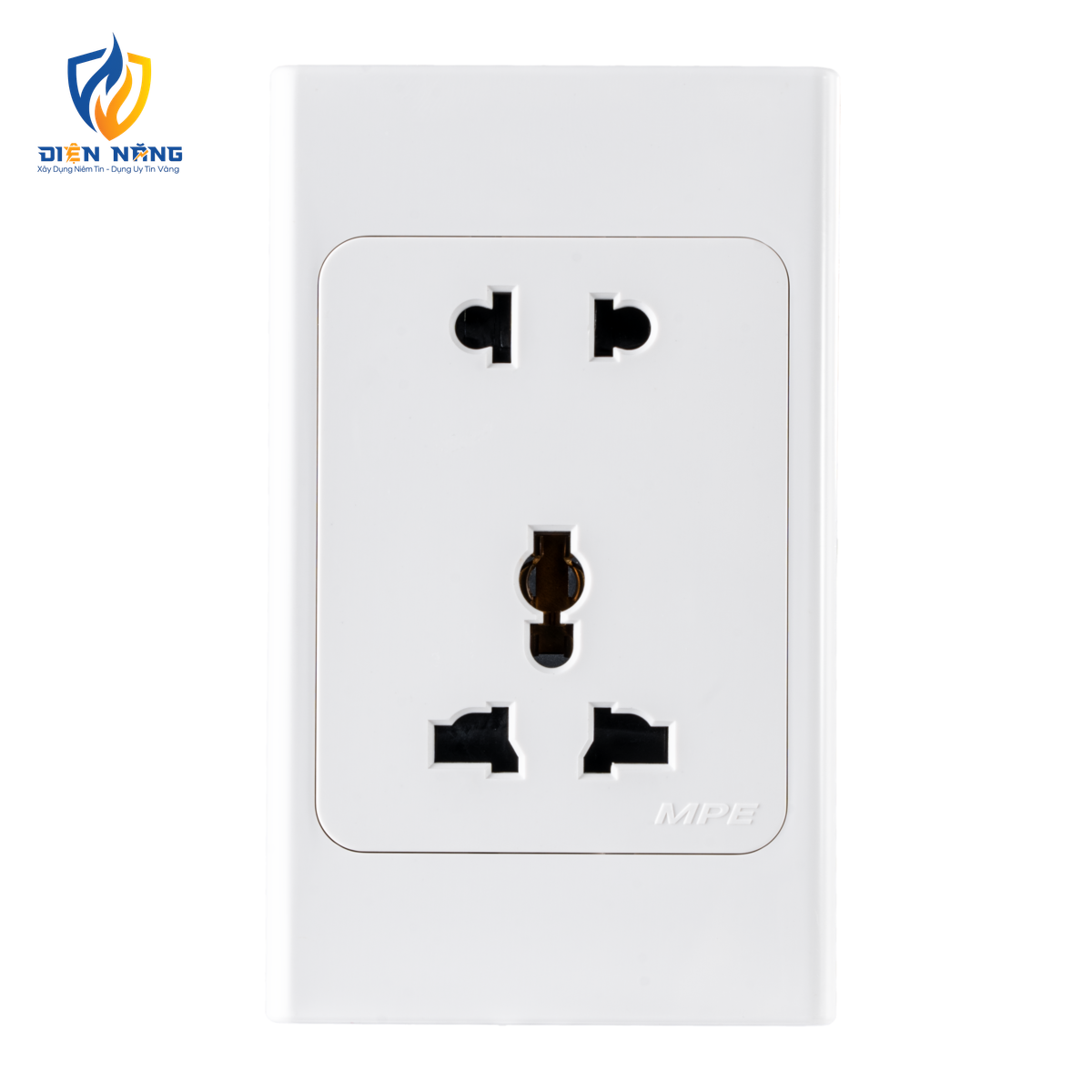 Ổ cắm đa năng + Ổ cắm đơn 16A KT120x70mm mã A20US2MN