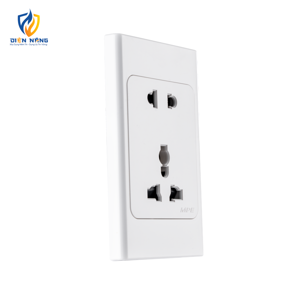 Ổ cắm đa năng + Ổ cắm đơn 16A KT120x70mm mã A20US2MN - anh 3