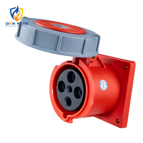 Ổ cắm loại cố định bắt trên bảng điện 4 cực, 63A, IP67 mã MPN-3342