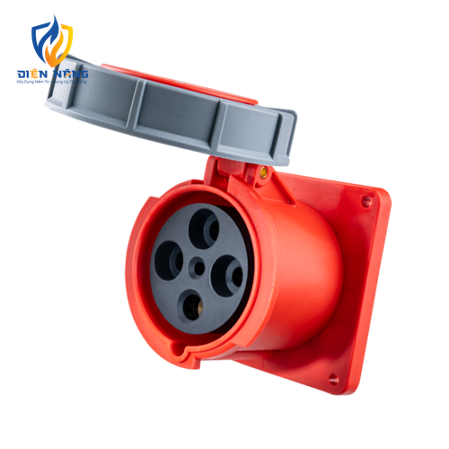 Ổ cắm loại cố định bắt trên bảng điện 4 cực, 125A, IP67 mã MPN-3442