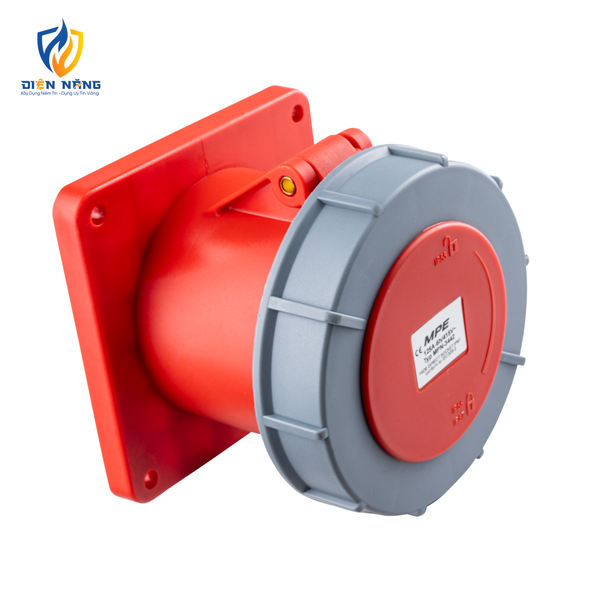 Ổ cắm loại cố định bắt trên bảng điện 4 cực, 125A, IP67 mã MPN-3442 - anh 2